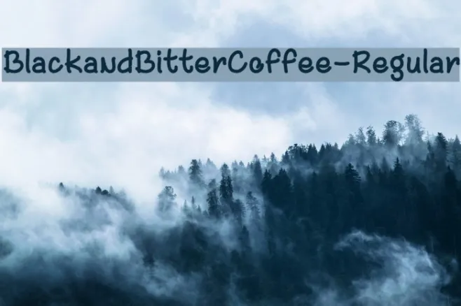 BlackandBitterCoffee-Regular Example 3