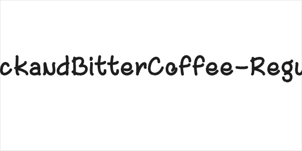 BlackandBitterCoffee-Regular Logo