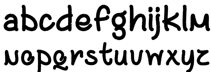 BlackandBitterCoffee-Regular Font LOWERCASE