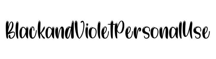 BlackandVioletPersonalUse  Descarca Fonturi Gratis