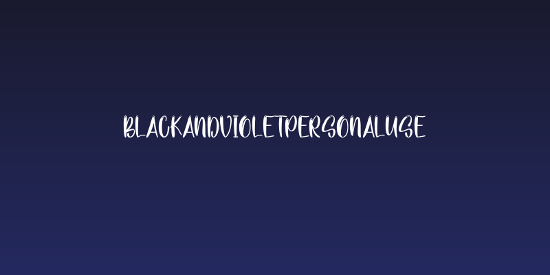 BlackandVioletPersonalUse Social Header
