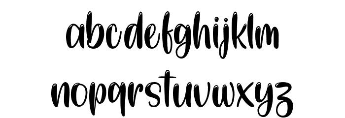 BlackandVioletPersonalUse Font LOWERCASE