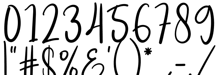 Blackbeer Font OTHER CHARS