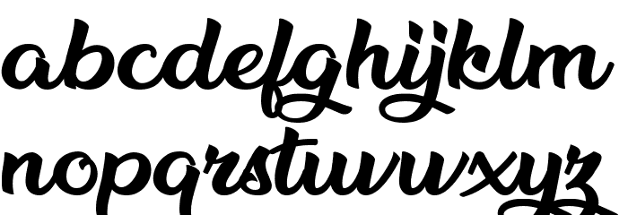 Blackberry Jam Personal Use Font LOWERCASE