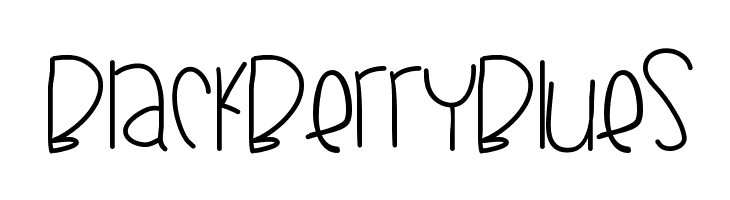 BlackberryBlues Font