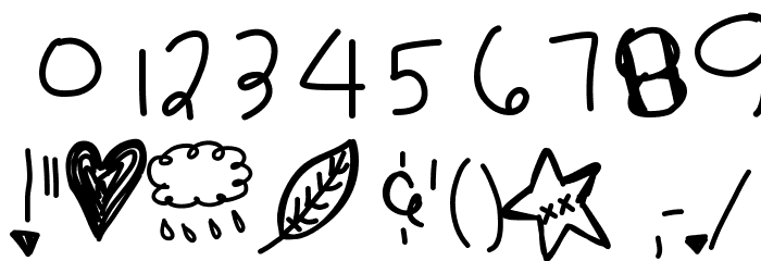 BlackberryBlues Font OTHER CHARS