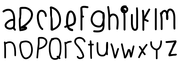BlackberryBluesThick Font LOWERCASE