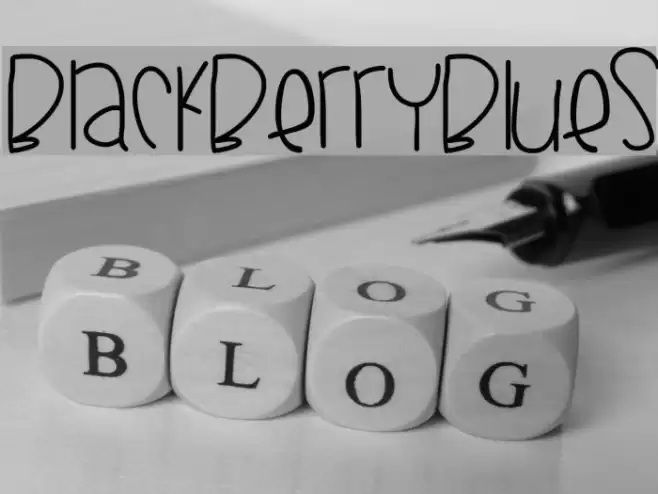 BlackberryBlues Font examples