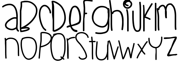 BlackberryBlues Font LOWERCASE