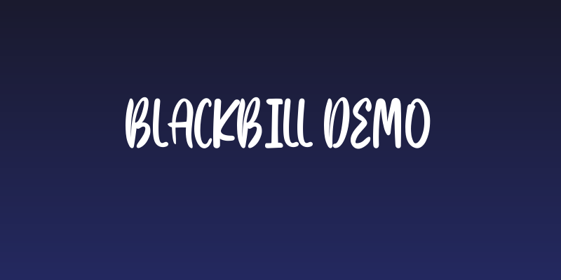 Blackbill Demo Social Header