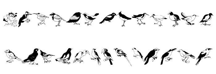 Blackbirds Font LOWERCASE