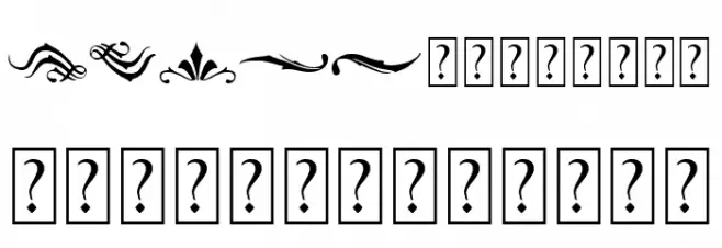 Blackblade Ornament Font OTHER CHARS