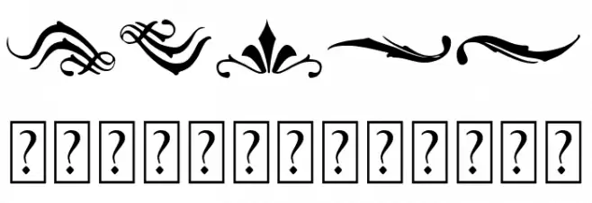 Blackblade Ornament Schriftart Groß