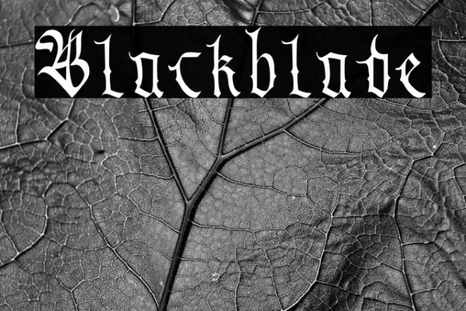 Blackblade Font examples