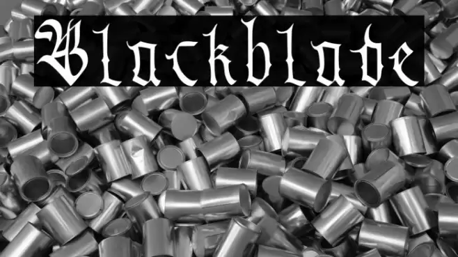 Blackblade Font examples