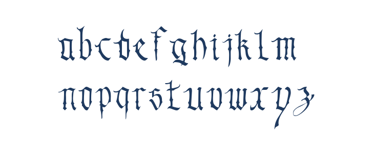 Blackblade Lowercase