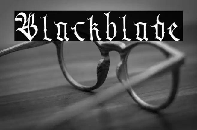 Blackblade Font examples