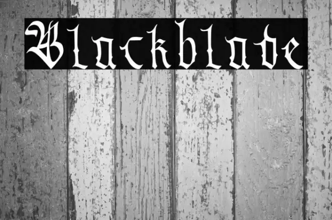 Blackblade Font examples