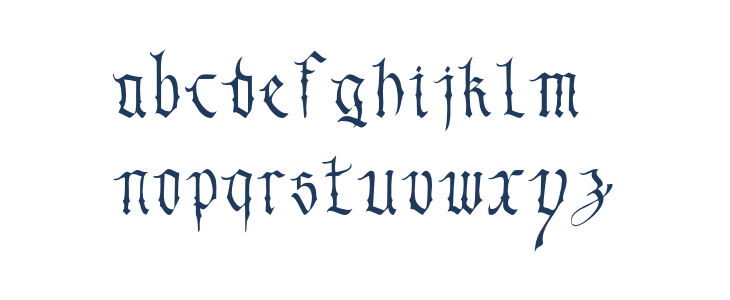 Blackblade Lowercase