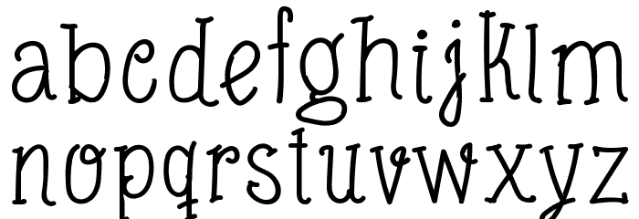 Blackboard Restaurant Bold Font LOWERCASE