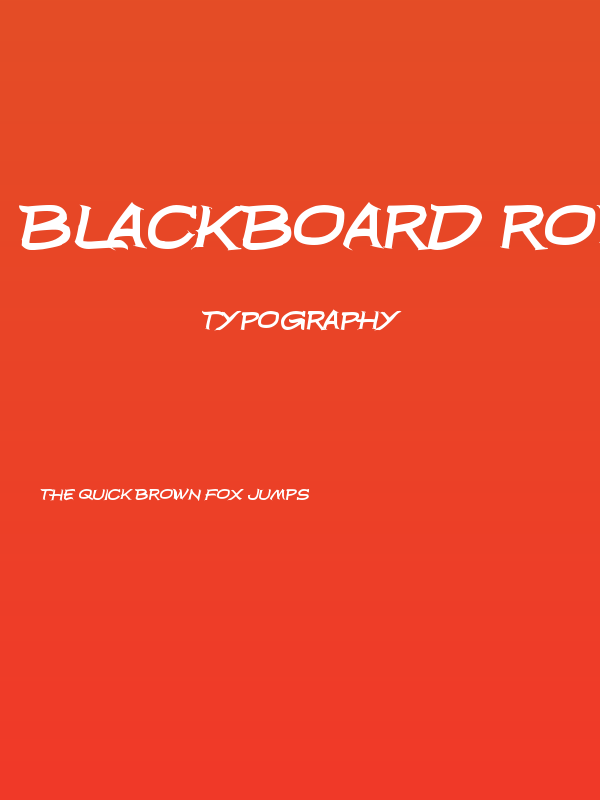 Blackboard Rovers Poster