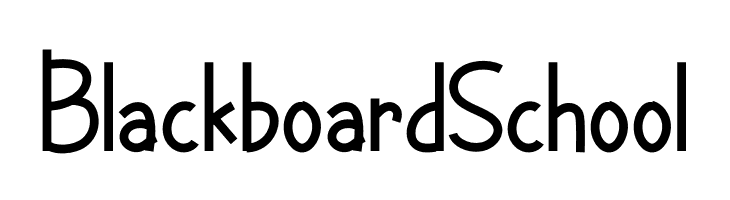 Blackboard School  नि: शुल्क फ़ॉन्ट्स डाउनलोड