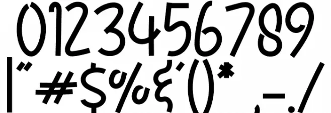 Blackboard School Font Alte caractere