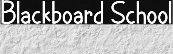 Blackboard School Font examples