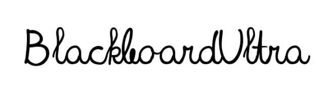 BlackboardUltra  免费字体下载