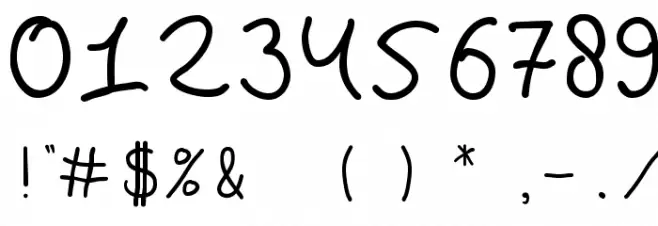 BlackboardUltra Font OTHER CHARS