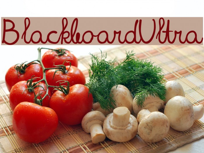 BlackboardUltra Font examples