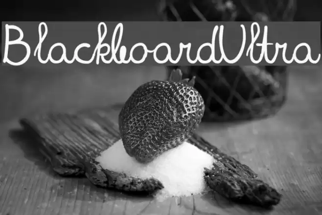 BlackboardUltra Font examples