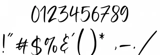 Blackbone Font OTHER CHARS