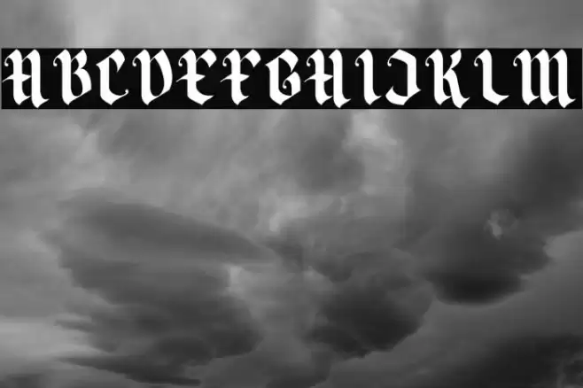 Blackbone Font examples