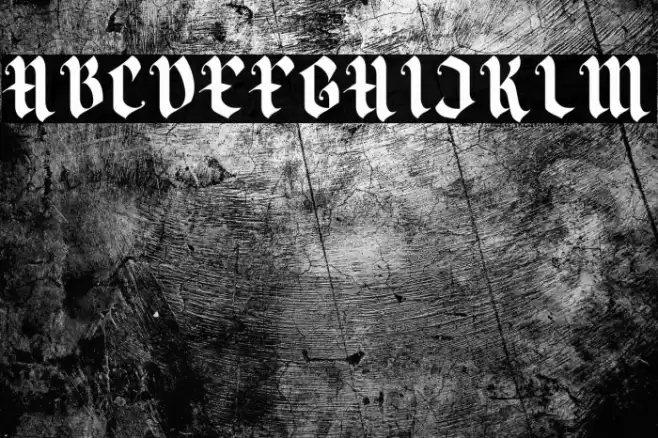 Blackbone Font examples