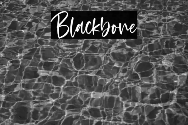 Blackbone Font examples