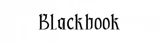 Blackbook  नि: शुल्क फ़ॉन्ट्स डाउनलोड