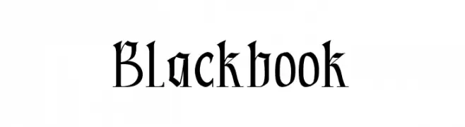 Blackbook  Скачать бесплатные шрифты