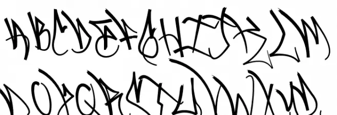 BlackbookOne フォント 大文字