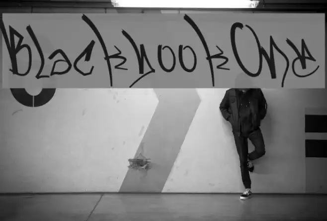 BlackbookOne Font examples