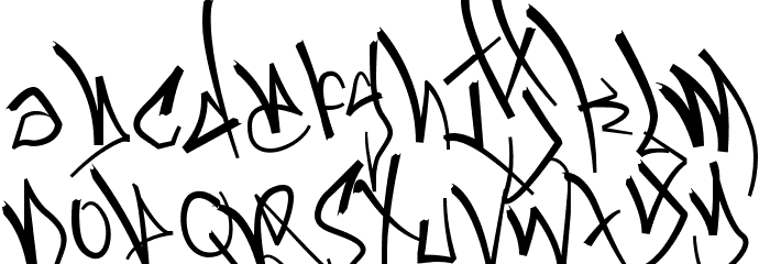 BlackbookOne Font LOWERCASE