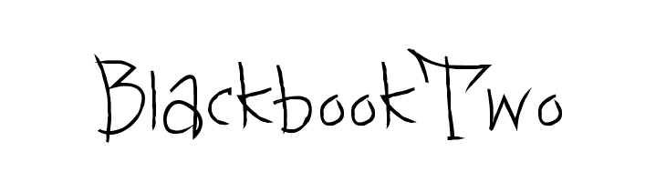 BlackbookTwo फ़ॉन्ट