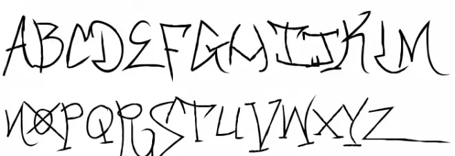BlackbookTwo Schriftart Groß