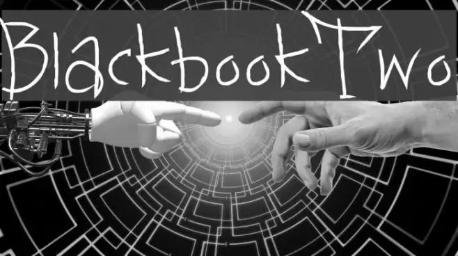 BlackbookTwo Font examples