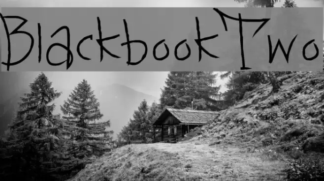 BlackbookTwo Font examples