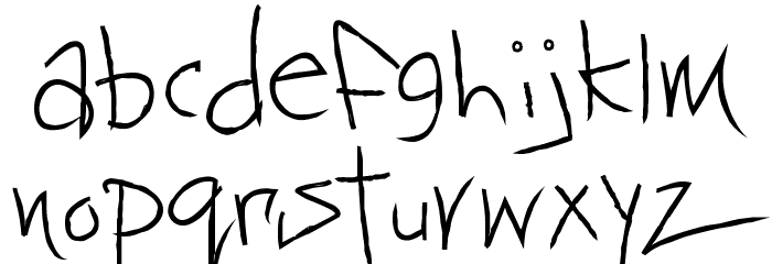 BlackbookTwo Font LOWERCASE