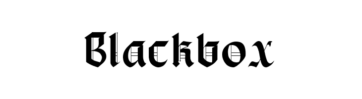 Blackbox  Descarca Fonturi Gratis
