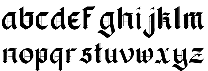 Blackbox Font LOWERCASE
