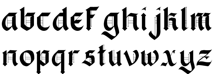 Blackbox Font LOWERCASE