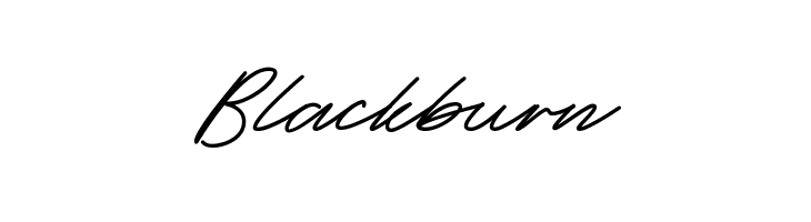 Blackburn  免费字体下载